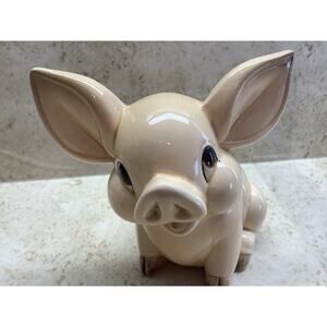 Vintage Ceramic Norcrest Piggy Coin Bank - Big Ear Piggy Bank - BK904